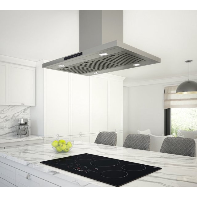Ancona Noturna IR36 36 Pouces Hotte Island Range en Acier Inoxydable avec Fonction Veilleuse