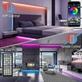thumbnail image 2 of 20m LED light Bluetooth RGB light LED light strip with 44 key remote control music sync color changing LED mood light strip, 2 of 5