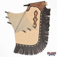 thumbnail image 5 of Hilason Western Bull Riding Chinks Chaps Adult Pro Rodeo Bronc Leather Tan, 5 of 5