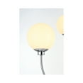 thumbnail image 4 of Living District Nyomi 30" 4-Light Metal/Glass Chandelier in Chrome/White, 4 of 8