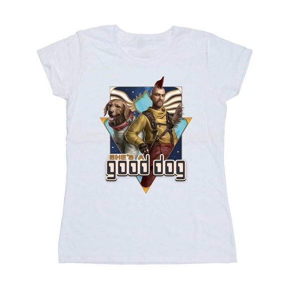 Guardians Of The Galaxy Volume 3 Womens Good Dog Cotton T-Shirt