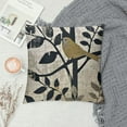 thumbnail image 2 of Creowell  Spring Summer Vintage Birds with Leaves Decorative Throw Pillow Covers Retro Rustic Farm Grey Birds Sitting on The Tree Branch Pillow Cushion Cover Home Pillow Case, 2 of 5