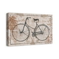thumbnail image 2 of Creative Products Black Vintage Bike on Spackle Beige 16x24 Canvas Wall Art, 2 of 5