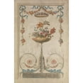 thumbnail image 3 of Anonymous 13x18 Black Modern Framed Museum Art Print Titled - Vase of Flowers Resting on Foliate Scrolls (1770-90), 3 of 5