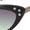Black & Grey, variant on Women CC486 Retro Glitz UV400 Protective Cat Eye Fashion Sunglasses, 55mm