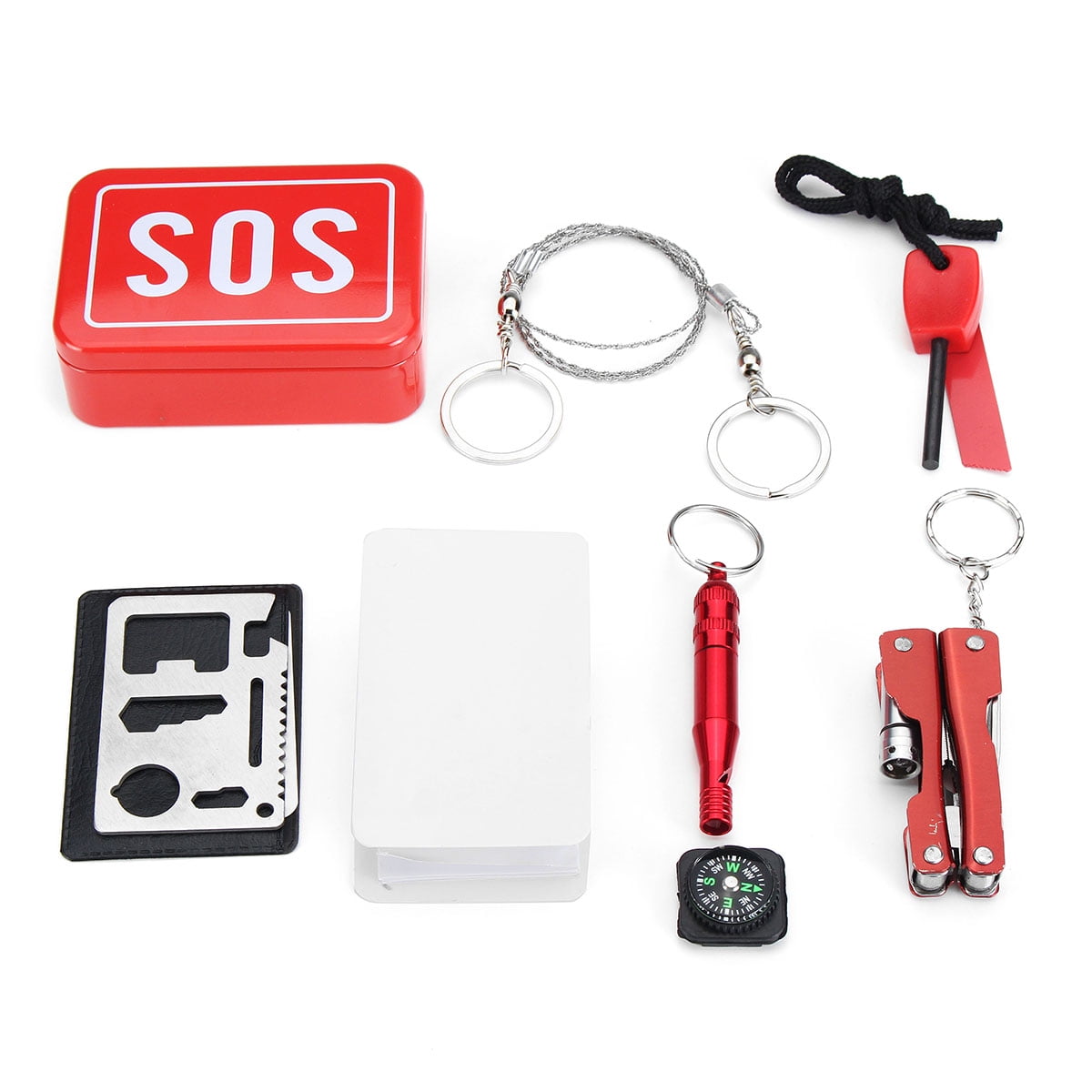 Survival Emergency Kit SOS Survival Emergency Tool Box Kit For Outdoor