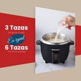 thumbnail image 3 of Arrocera Eléctrica 6 Tazas Elite Gourmet Acero Inoxidable, 3 of 7