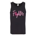 thumbnail image 2 of Wild Bobby, Fighter Breast Cancer Survivor, Breast Cancer Awareness, Men Graphic Tank Top, Black, Small, 2 of 4