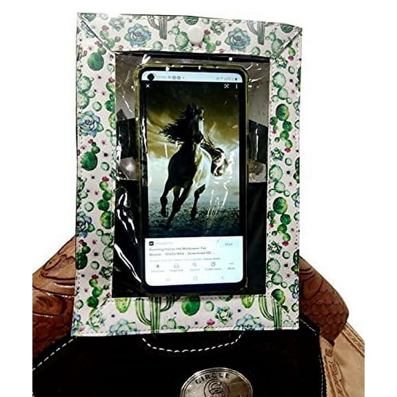 Showman Smart Phone Case w/ Cactus Print for Saddle