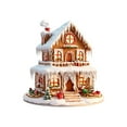 thumbnail image 2 of Aufmer 3 Pcs Snowy Cottage Christmas Decoration, Acrylic House Ornament Set, Winter Theme Tree Pendant, Holiday Village Display Piece(Multicolor), 2 of 6