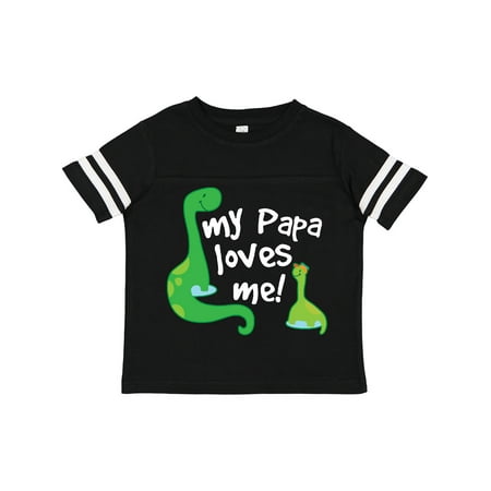 

Inktastic My Papa Loves Me Dinosaur Gift Toddler Boy Girl T-Shirt
