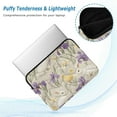 thumbnail image 2 of FORMRS 15-15.6 inch Laptop Sleeve Case Soft Carrying Quilted Computer Bag Cover, Purple Floral Rabbit, 2 of 7