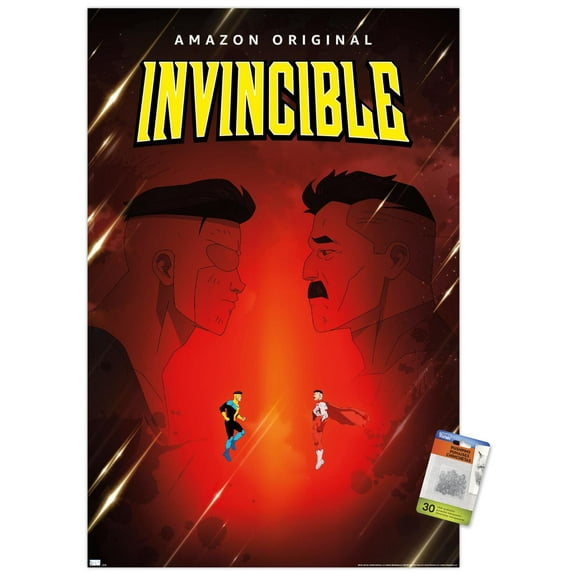 Invincible - Father and Son One Sheet Wall Poster with Pushpins, 22.375" x 34"