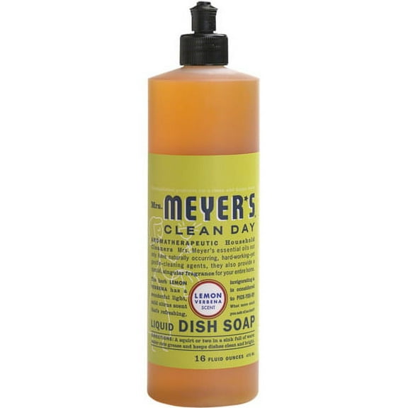 Mrs. Meyers Clean Day Liquid Dish Soap, Lemon Verbena - 16 Oz