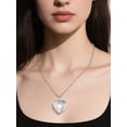 thumbnail image 3 of KeyStyle Heart Locket Necklace for Women Personalized Photo Necklaces with Picture Inside Christmas Jewelry Gifts for Mom Wife, 3 of 11