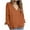 Orange, variant on Women Blouses 3/4 Length Sleeve V-Neck Summer Casual Tunic Tops Ladies Elegant Business Shirts 2025 Orange L