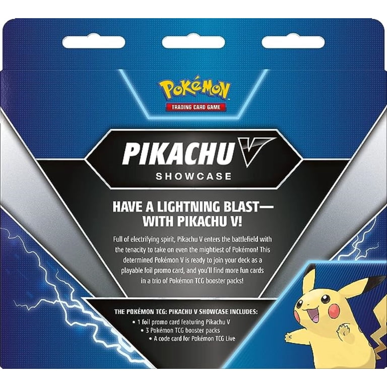 Pokemon Trading Card Games Pikachu V Showcase Box - 3 Booster Packs - Walmart.com Pokemon Trading Card Games Pikachu V Showcase Box - 3 Booster Packs - Walmart.com