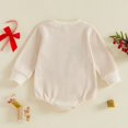 thumbnail image 5 of AWZXDE Baby Christmas Outfit Girls Waffle Knit Bodysuit Long Sleeve Reindeer Applique Romper for Holiday Family Photo and Christmas Party, 5 of 5