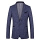 thumbnail image 2 of Top de traje delgado y atractivo para hombre de lana a cuadros finos Pompotops  oipoqjl12036, 2 of 4