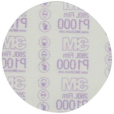 Red Abrasive - 3m Company 3M-1186 Red Abrasive Hookit Film Disc, 6 In, P1000, 25 Discs Per Box