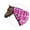 Pink Plaid, variant on Dura-Tech Viking Pony Print Horse Neck Cover | Waterproof Horse Hood | Carabiner Clips Easy Attach | Midweight Insulation Blanket for Horses | Horse Neck Cover | Size Small (56-66) | Color Blue Plaid