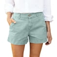 thumbnail image 2 of Shorts for Women High Waisted Summer Shorts Wide Leg Dressy Casual Bermuda Short with Pocket Chino Dress Short,XL, 2 of 5