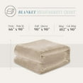 thumbnail image 3 of Elegant Comfort Luxury Velvety Feel Blanket, All-Season Lightweight Blanket, Ultra Plush, Soft, Flannel Fleece for Couch, Sofa, Bed, Travel, Solid Design,Twin/Twin XL, Cream-Beige, 3 of 5