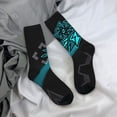 thumbnail image 7 of Lsque Geometry Dash Printed Men's Crew Socks, Soft Durable Breathable Moisture-Wicking with Odor Control Cotton socks, 7 of 7