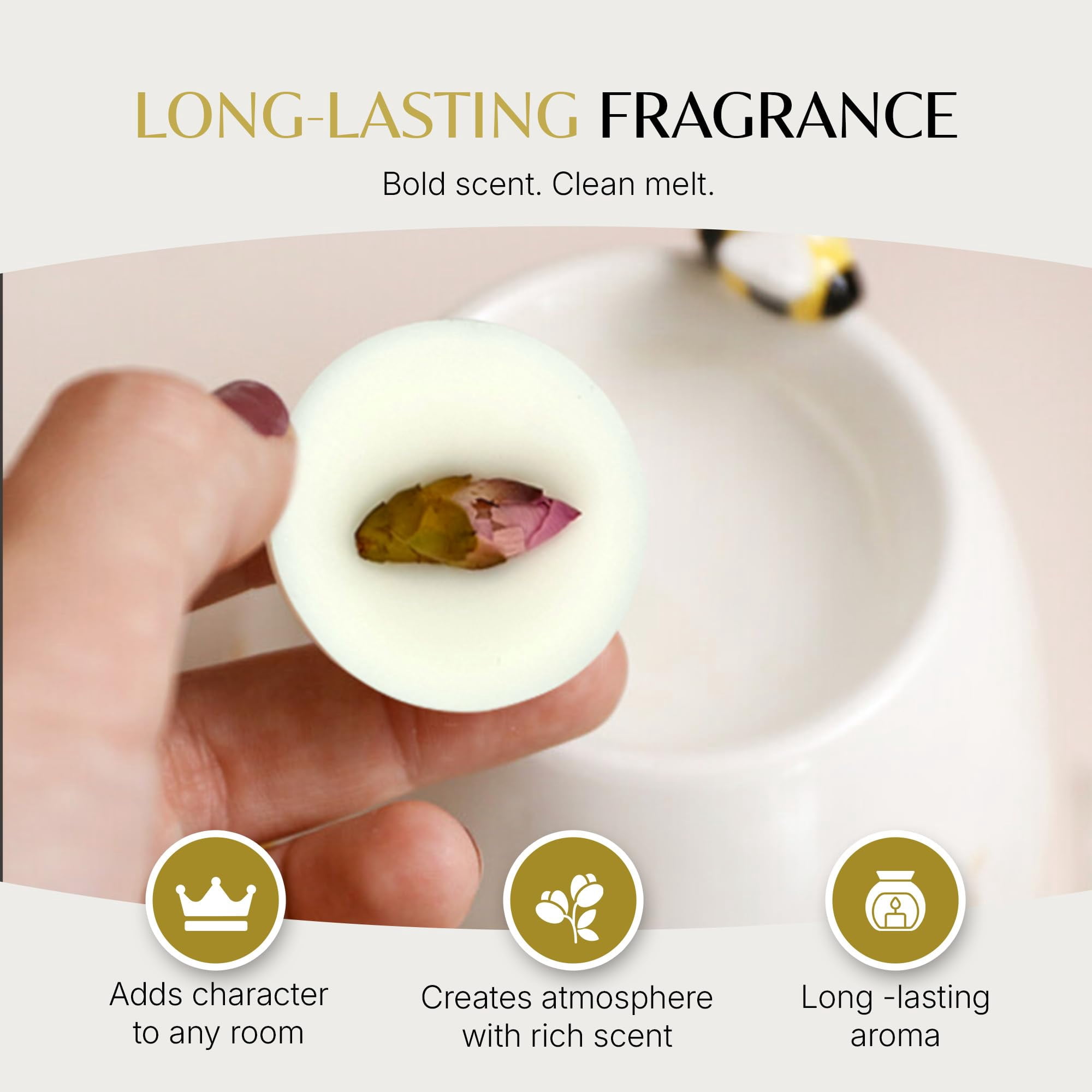 Anovina Wax Melts Gift Set –Strong Scented Soy Wax Melt Natural Plant Based Candle Melts Highly Scented Valentines Day Gifts for Women, Wife, mom and Girlfriend