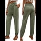 thumbnail image 3 of Pantalones Deportivos de Yoga para Mujer, Holgados, Tipo Harén, para Hacer Ejercicio, Informales, Cómodos, con Bolsillos Verde XXL, 3 of 7