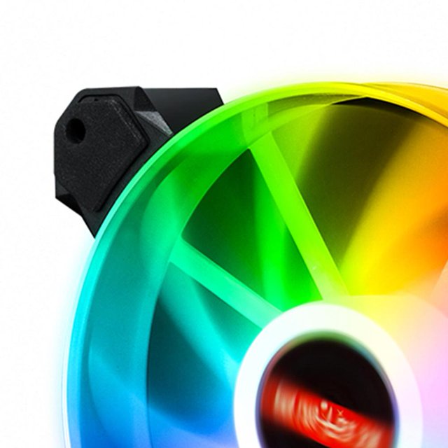 Ventilador de caja de 120 mm Ventilador de refrigeración de caja de PC silencioso RGB con 2 rodamientos hidráulicos Tmvgtek Para estrenar