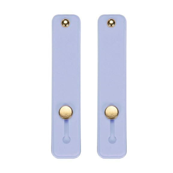 Uxcell 2 Pcs Phone Loop Finger Holder Silicone Phone Strap Grip Holder for Most Smartphones Light Blue