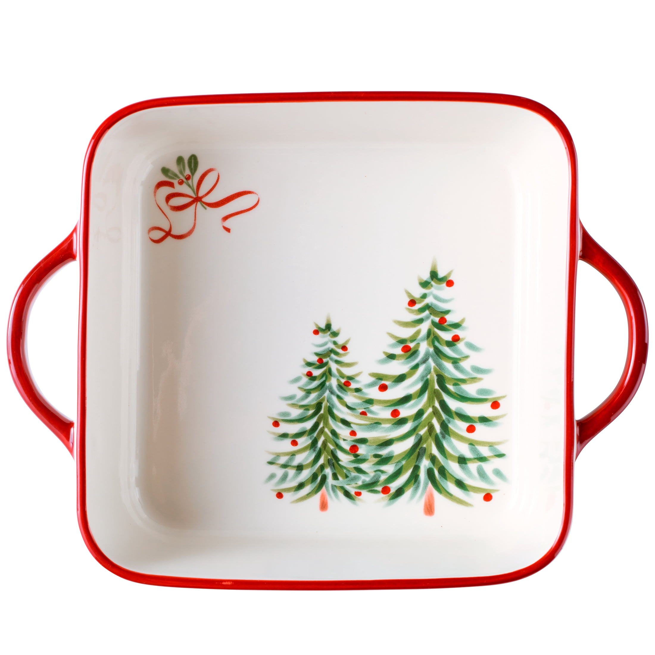 Better Homes & Gardens Holiday Pattern 8" x 8" Square Stoneware Baking Dish
