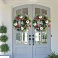 thumbnail image 4 of Corona de calabazas blancas, ranúnculo, hermosa decoración clásica de otoño para puerta de entrada de casa de campo, decoración de otoño para el hogar, Acción de Gracias, 4 of 5