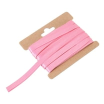 Uxcell Double Fold Bias Tape 1/3 Inch x 6 Yards Satin Pre-fold Tape Pink