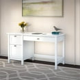 thumbnail image 2 of Scranton & Co Contemporary Wood Computer Office Desk with Storage in Pure White, 2 of 5