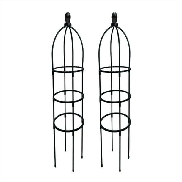 Enrejado de para Plantas Trepadoras, Enrejado de Jardín, Soporte para Plantas de Vid Trepadora, Soporte para Flores, Torre para Plantas, 2 Piezas (B)
