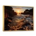 thumbnail image 2 of Designart "Beach Photo peaceful Shores VI" Nautical & Beach Floater Framed Canvas Wall Art, 2 of 7