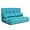 Blue, variant on DORTALA Foldable Floor Sofa, 6-Position Adjustable Lounge Couch with 2 Pillows & Suede Cloth Cover, Modern Lounge Mattress Video Gaming Lazy Couch, Suede Floor Seating Sofa, 71" x 44.5", Blue