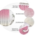 thumbnail image 3 of Pink Ombre Ocean Waves Bathroom Shower Curtains with 12 Hooks Polyester Waterproof Shower Curtain for Stalls and Bathtubs Summer Sea Coastal Decorative Bathroom Privacy Curtain 72x96 Inches, 3 of 9
