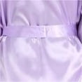 thumbnail image 4 of LYMAYTER Birthday Satin Robe‌ for Women's Short Kimono Summer Party Sleepwear Bathrobe S-2XL, 4 of 7