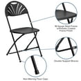 thumbnail image 2 of HERCULES Series 650 lb. Capacity Black Plastic Fan Back Folding Chair, 2 of 9