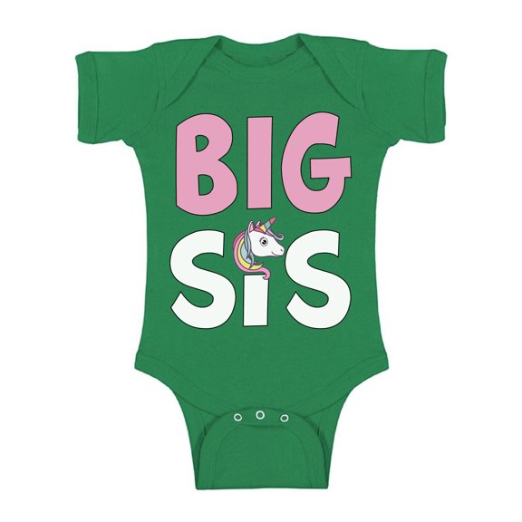 Awkward Styles Unicorn Baby Bodysuit Short Sleeve Unicorn Romper for Sister One Piece Sister One Piece Top Birthday Gifts for Baby Girls Bodysuit for Little One Cute Baby Clothing for Girls Kids Gifts