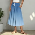 thumbnail image 5 of Aofany Maxi Skirts for Women Summer Casual Tiered Printed Skirt Trendy A Line High Waist Long Skirts, 5 of 7
