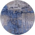 thumbnail image 1 of Ahgly Company Indoor Round Mid-Century Modern Dark Slate Blue Purple Oriental Area Rugs, 5' Round, 1 of 6