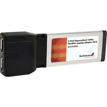 - Startech 2 Port ExpressCard 1394a FireWire Laptop Adapter Card (EC13942A2)