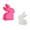 D, variant on Cute Rabbit Shape Scented Candle Silicone Mold for DIY Plaster Animal Ornament Valentine Day Craft Kit Home Decor Romantic Gift Idea for Couples Friends Family Bathroom Bedroom Table Centerpiece