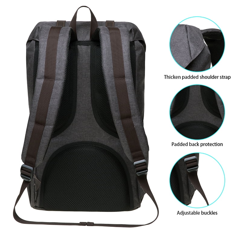KAUKKO Laptop Outdoor Backpack, Traveling Rucksack Fits 15.6 Inch Laptop(23-Coffee)  - Walmart.com