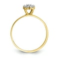 thumbnail image 2 of Bague de Promesse en Or Jaune 10k Zircon Cubique Cz, 2 of 10