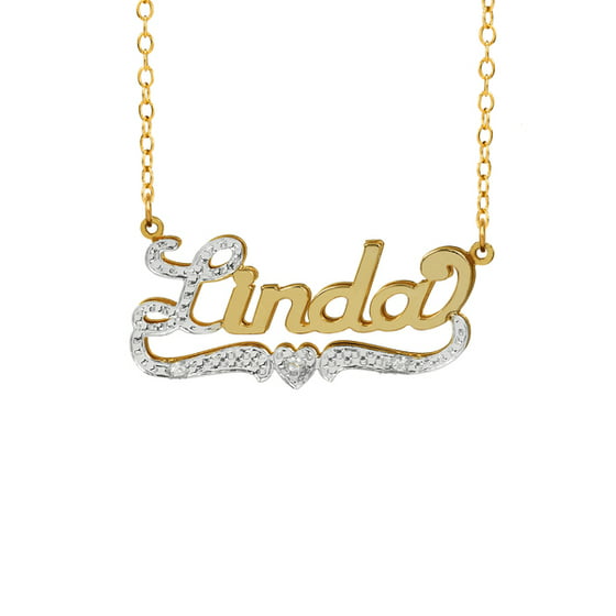 10k Gold Nameplate Necklace